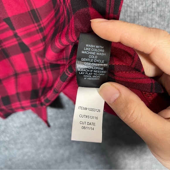 Torrid Women’s 1X Midi Pencil Skirt Stretch Workwear Red Black Plaid Rockabilly - Picture 9 of 9